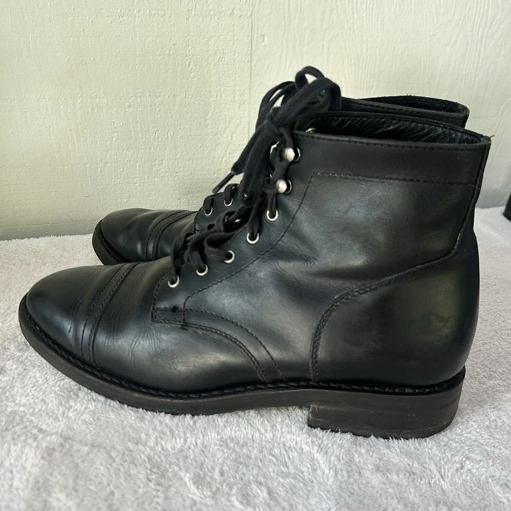 Thursday Boot Co Everyday Captain Boots Men 11 WIDE Black Chukka Dress Combat